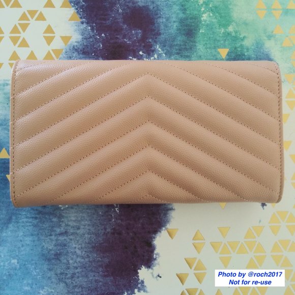 YSL Yves Saint Laurent Monogram Matelasse Wallet - Picture 2 of 15